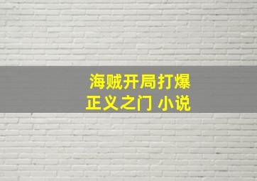 海贼开局打爆正义之门 小说